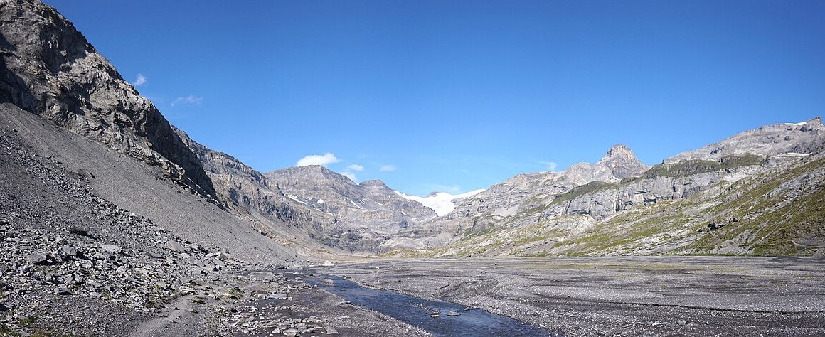 Panorama van de Alpen
